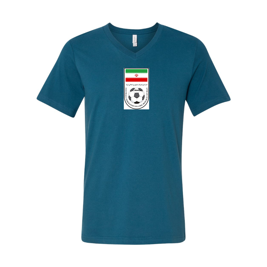 Men’s Iran National Soccer Team - BELLA + CANVAS - Jersey V-Neck Tee - 3005