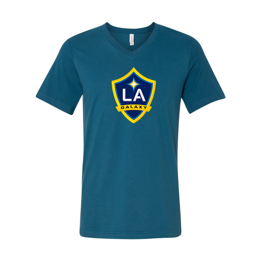 Men’s LA Galaxy FC - BELLA + CANVAS - Jersey V-Neck Tee - 3005