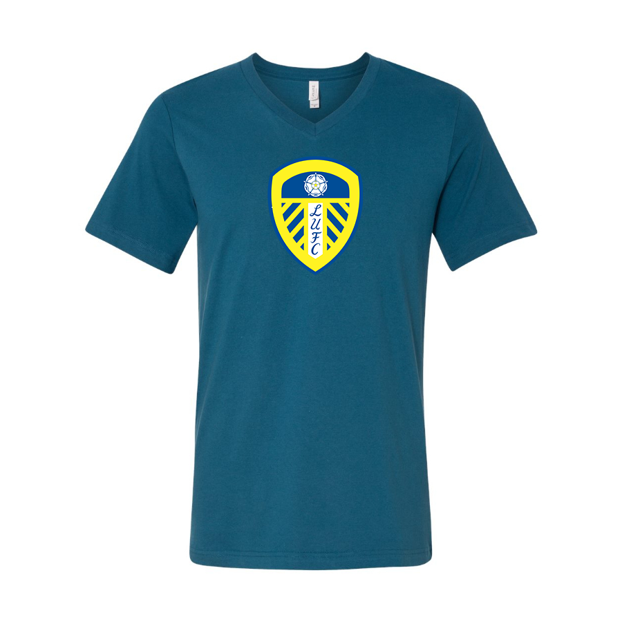 Men’s  Leeds United Football Club- BELLA + CANVAS - Jersey V-Neck Tee - 3005