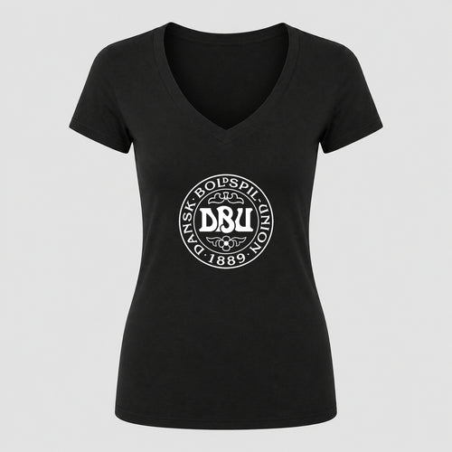 Women's Denmark Soccer V-Neck T-Shirt
