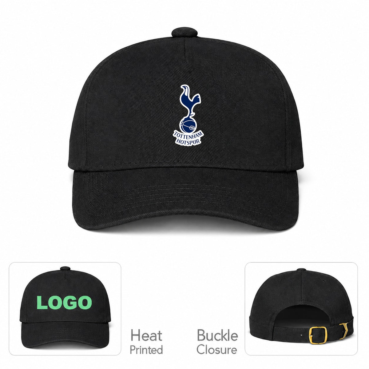 Tottenham Hotspur F.C. Dad Baseball Cap Hat - Black