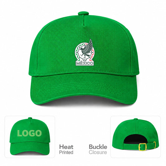 Mexico Soccer Dad Baseball Cap Hat - Kelly Green