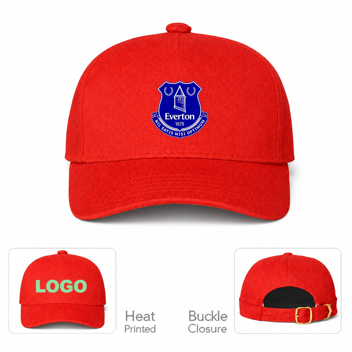 Everton FC Dad Baseball Cap Hat - Red