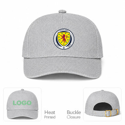 Scotland National Soccer Team Dad Baseball Cap Hat - Gray