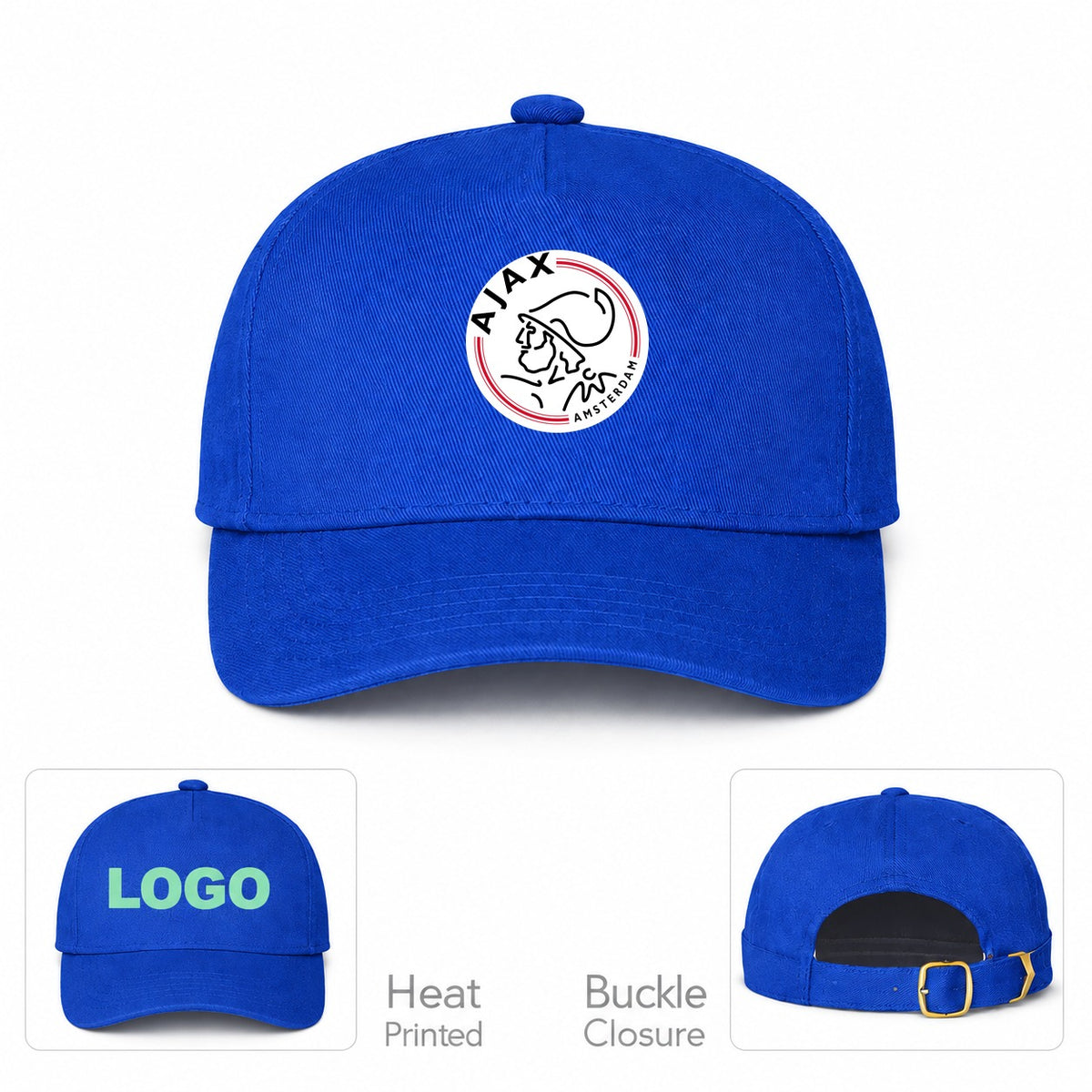 Amsterdamsche FC Ajax Dad Baseball Cap Hat - R. Blue