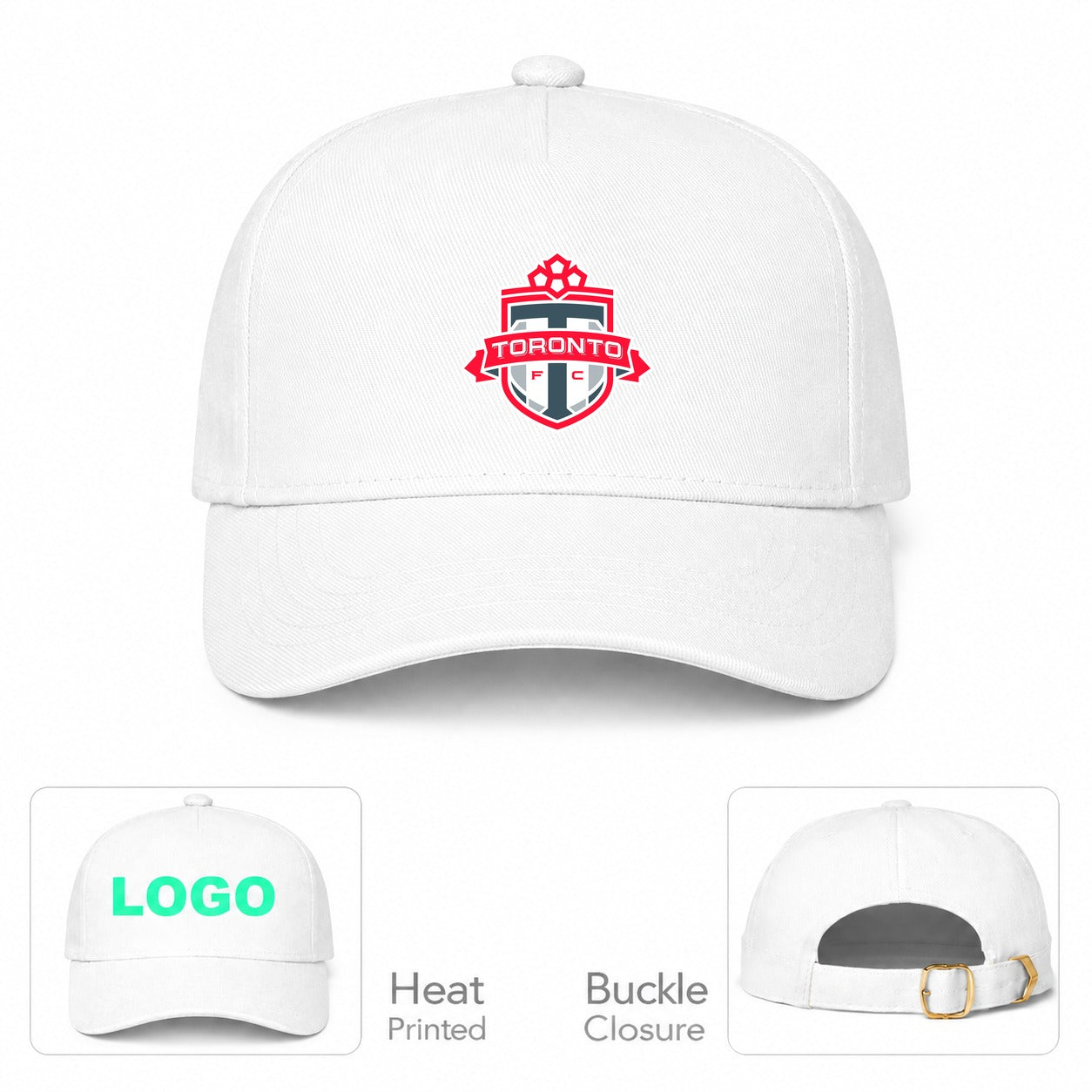 Toronto FC Dad Baseball Cap Hat - White