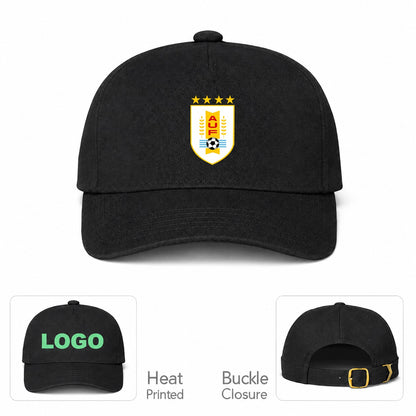 Uruguay National Soccer Team Dad Baseball Cap Hat - Black