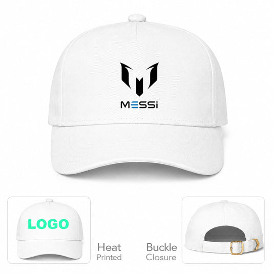 Lionel Messi Air Messi Soccer Dad Baseball Cap Hat - White