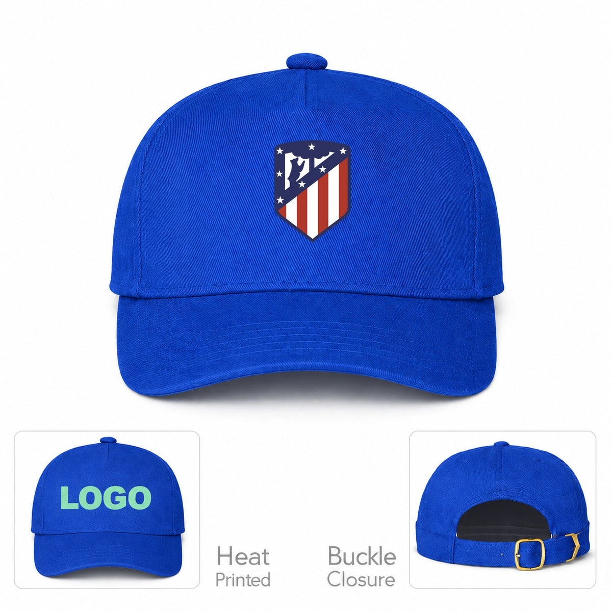 Atletico Madrid FC Dad Baseball Cap Hat - R. Blue