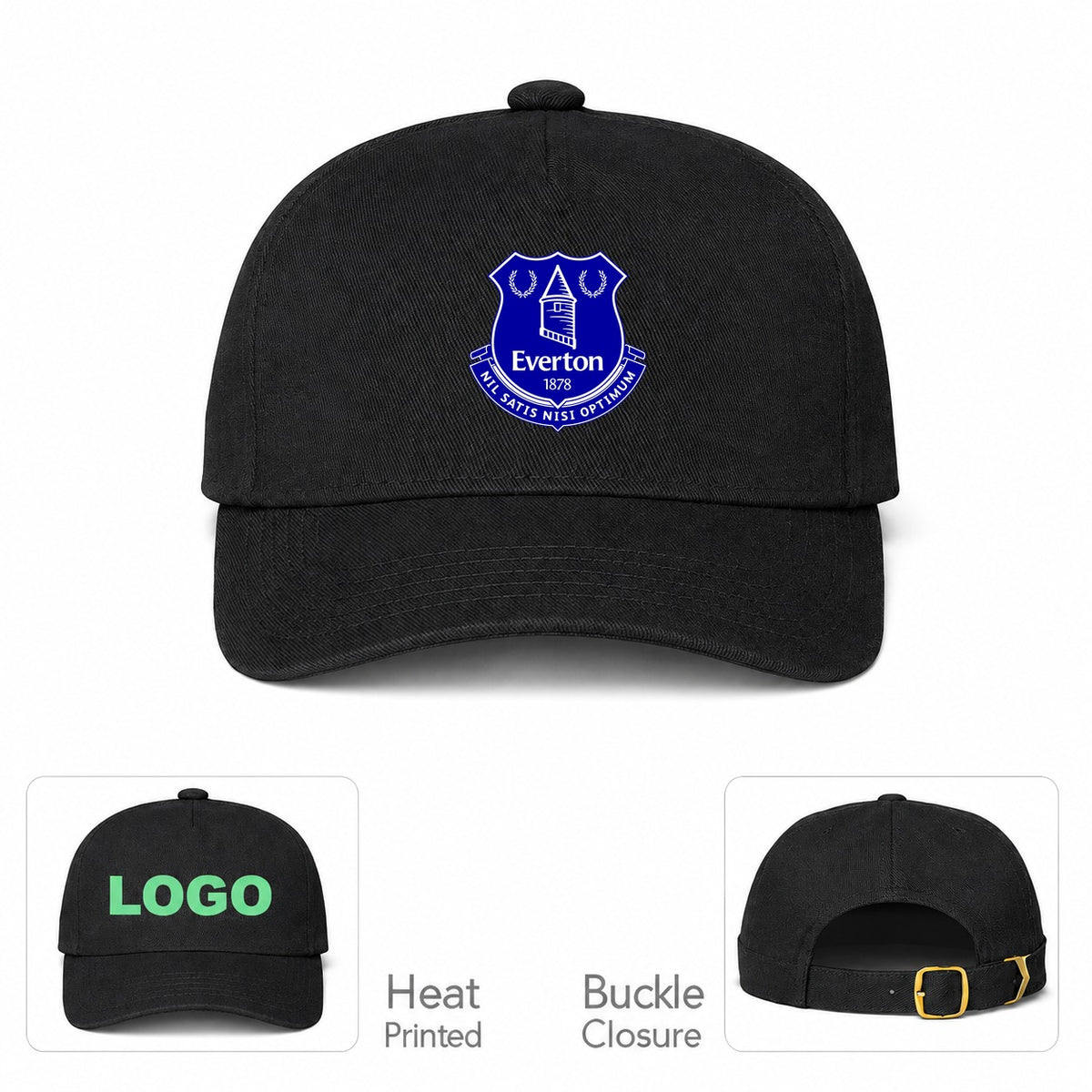 Everton FC Dad Baseball Cap Hat - Black