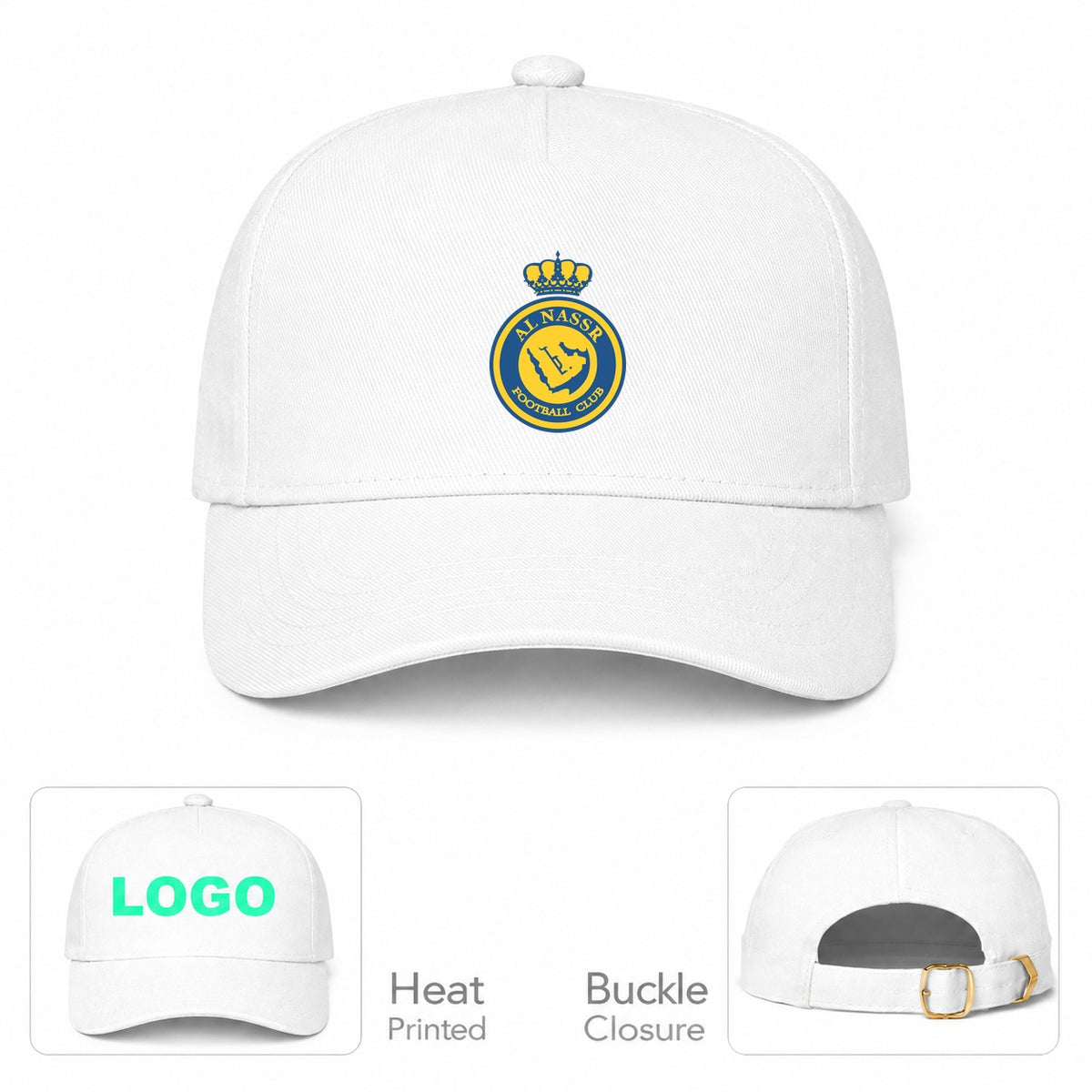 Al Nassr FC Dad Baseball Cap Hat - White