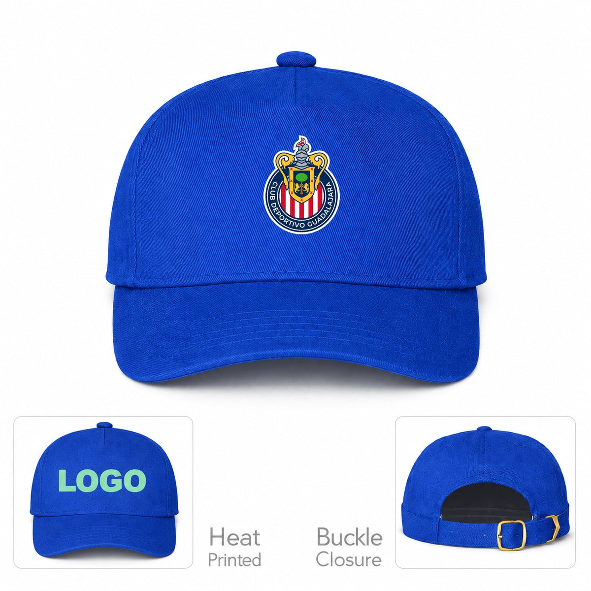 Chivas Football Club Dad Baseball Cap Hat - R. Blue