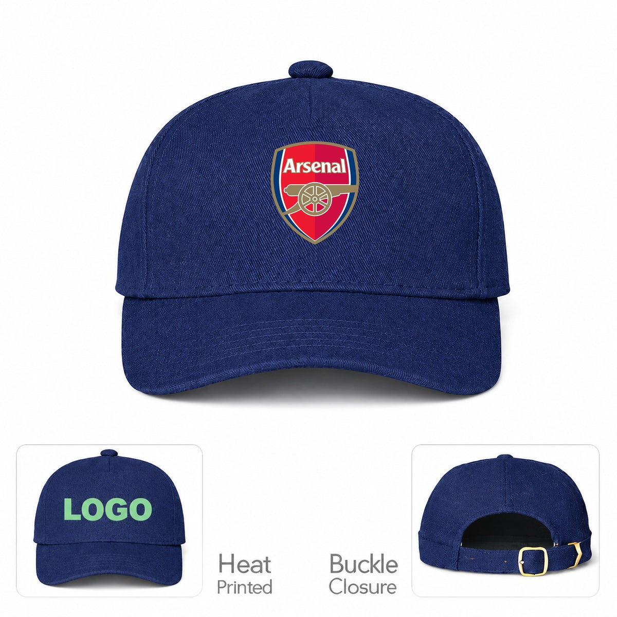 Arsenal Soccer Dad Baseball Cap Hat - Navy