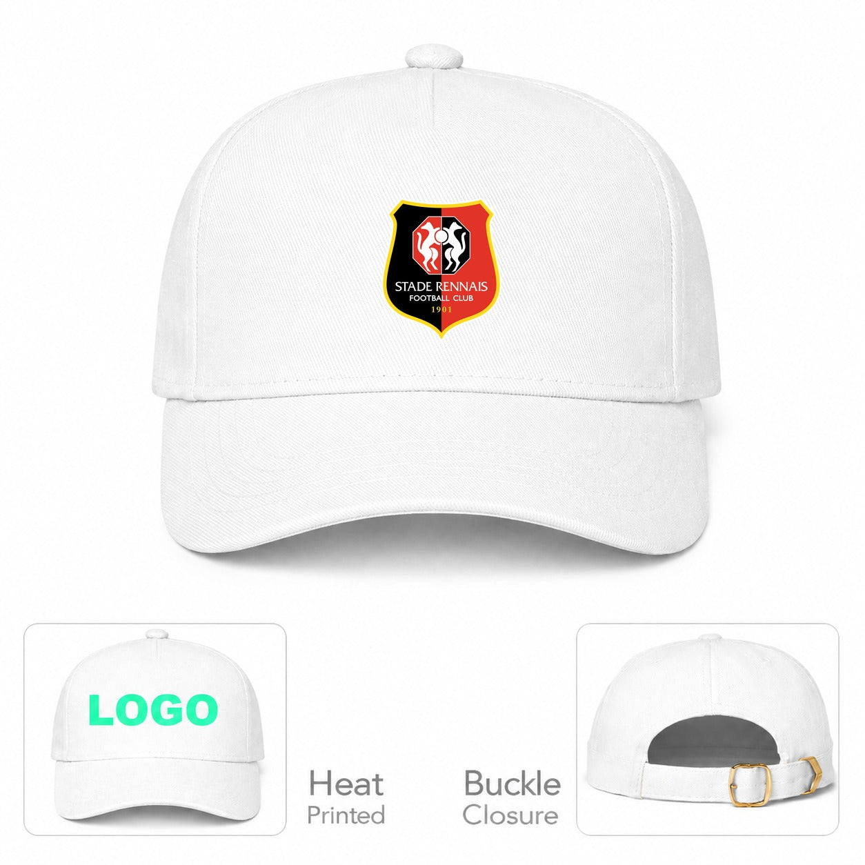 Stade Rennais FC Dad Baseball Cap Hat - White