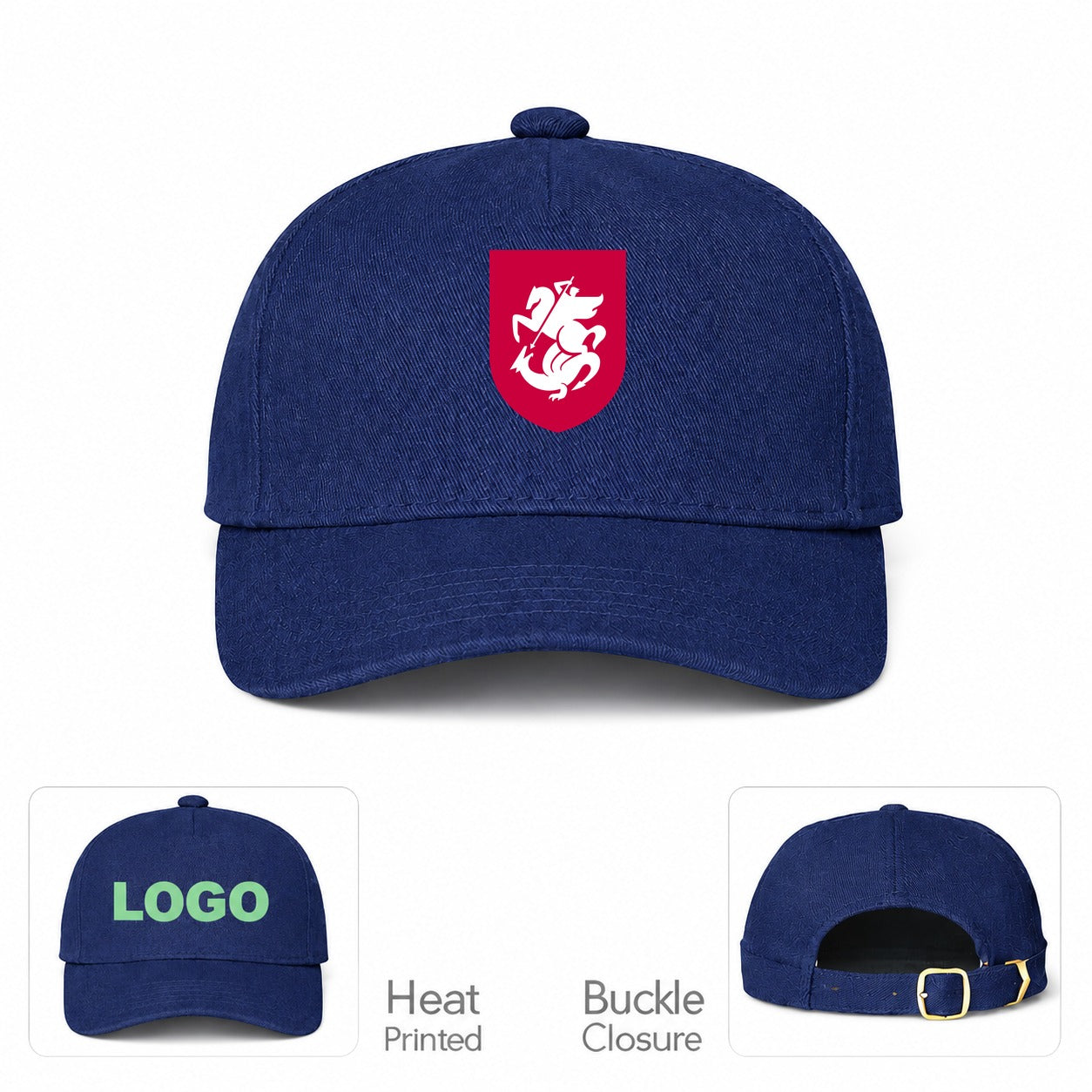 Georgia National Soccer Team Dad Baseball Cap Hat - Navy