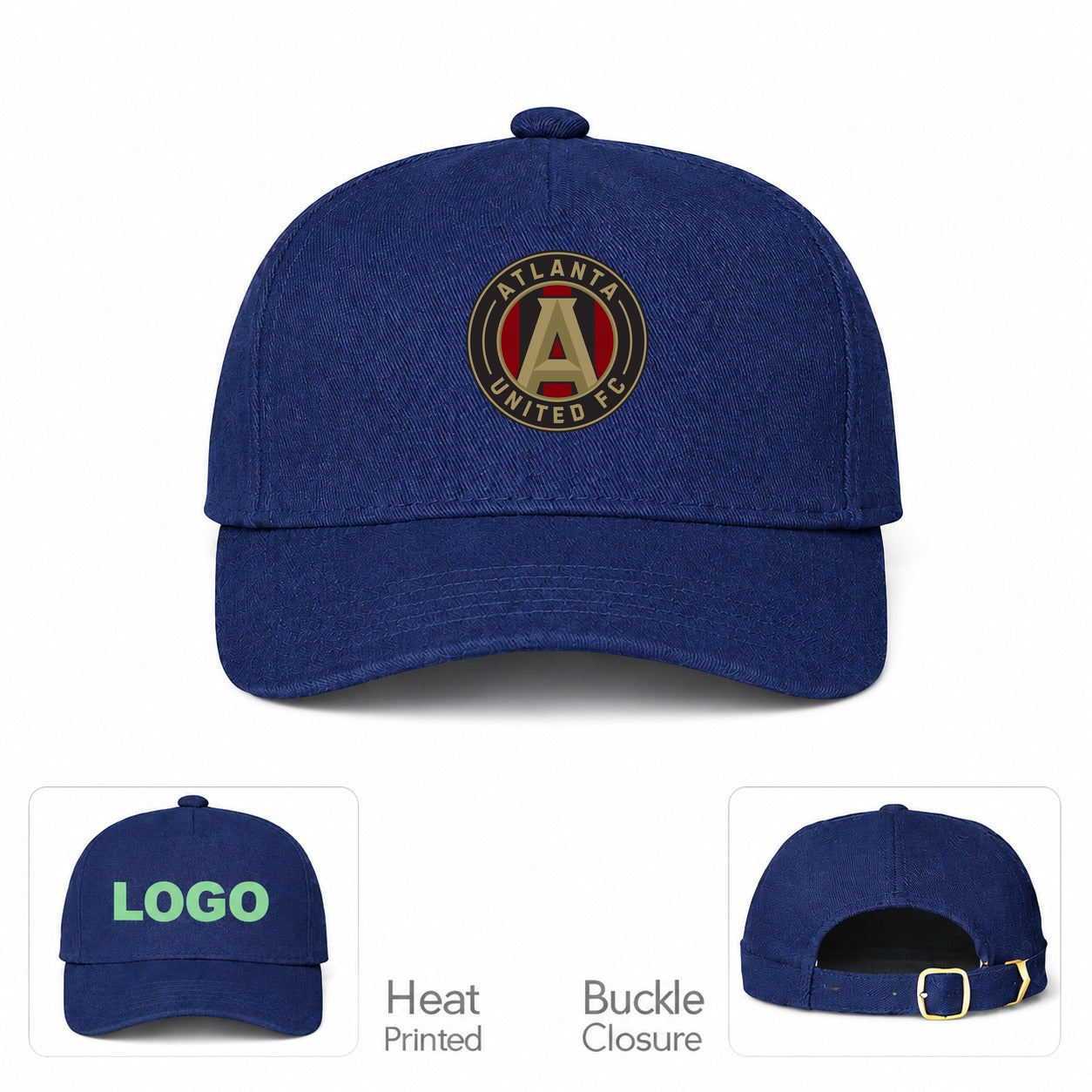 Atlanta United FC Dad Baseball Cap Hat - Navy