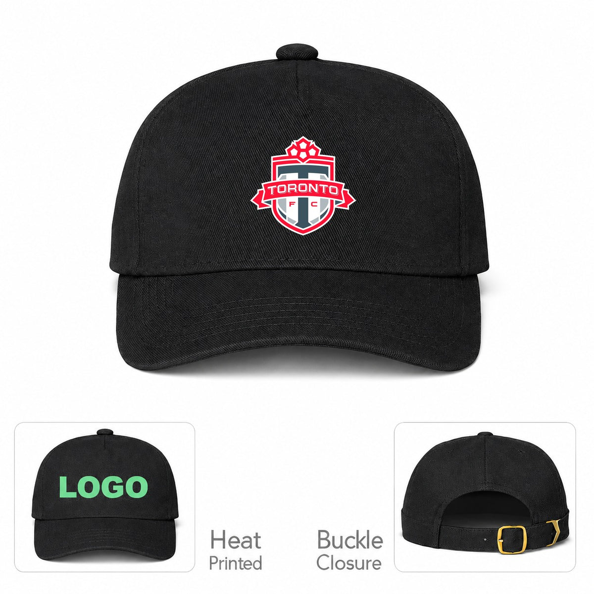 Toronto FC Dad Baseball Cap Hat - Black