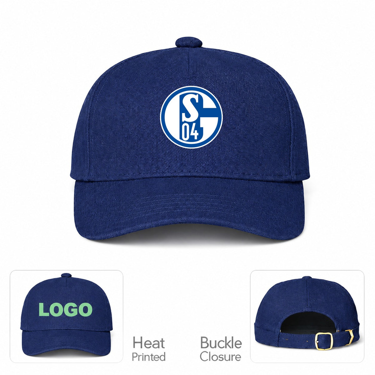 Schalke 04 FC Dad Baseball Cap Hat - Navy