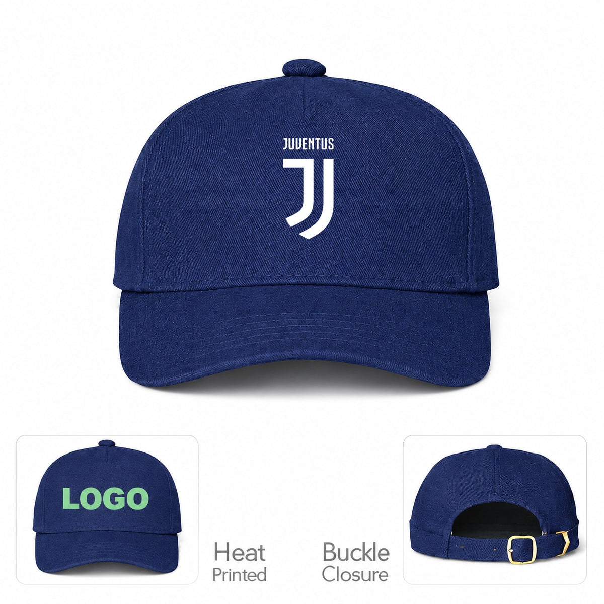 Juventus Soccer Dad Baseball Cap Hat - Navy