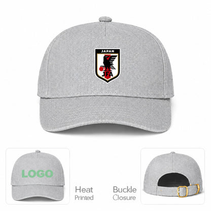 Japan National Soccer Team Dad Baseball Cap Hat - Gray
