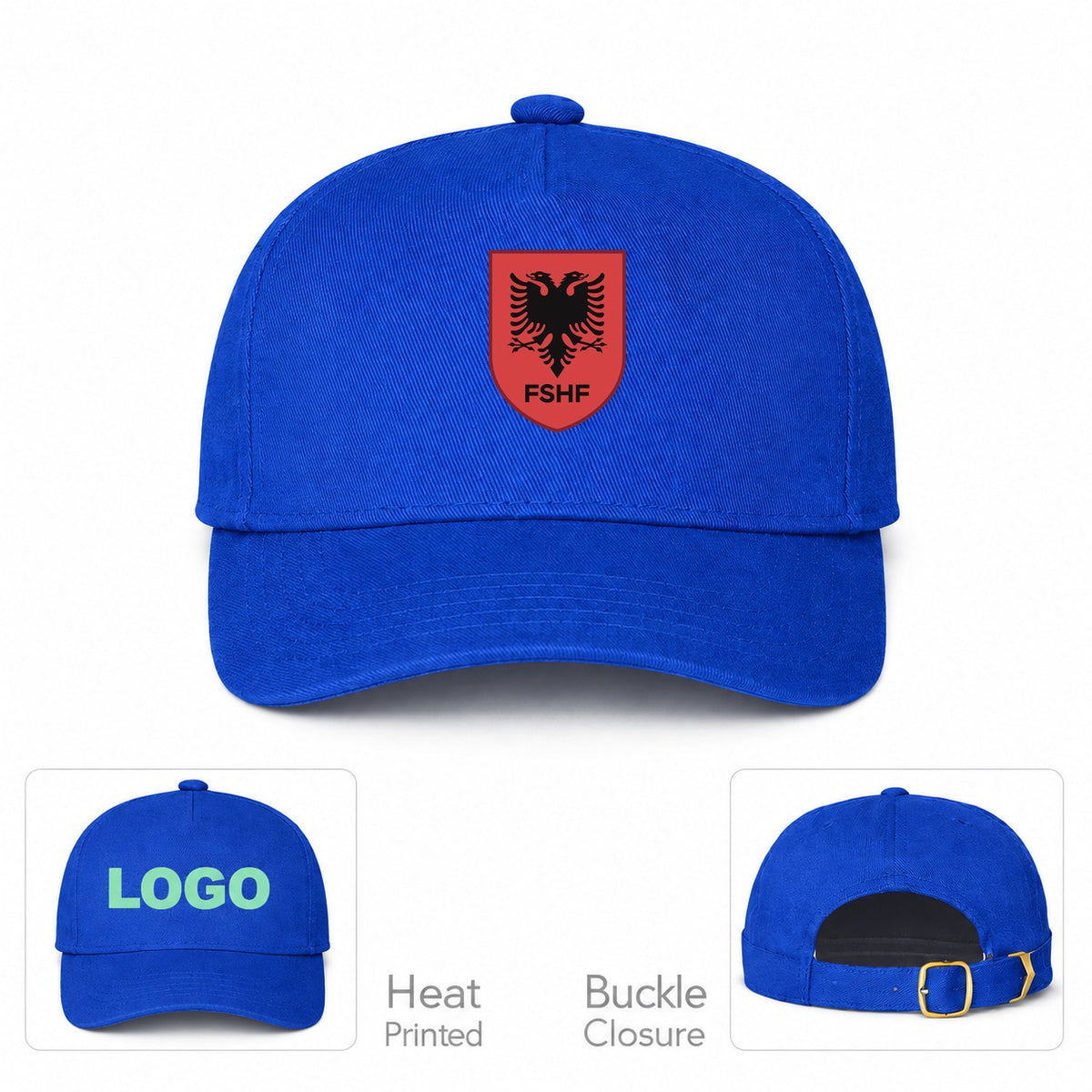 Albania National Soccer Team Dad Baseball Cap Hat - R. Blue