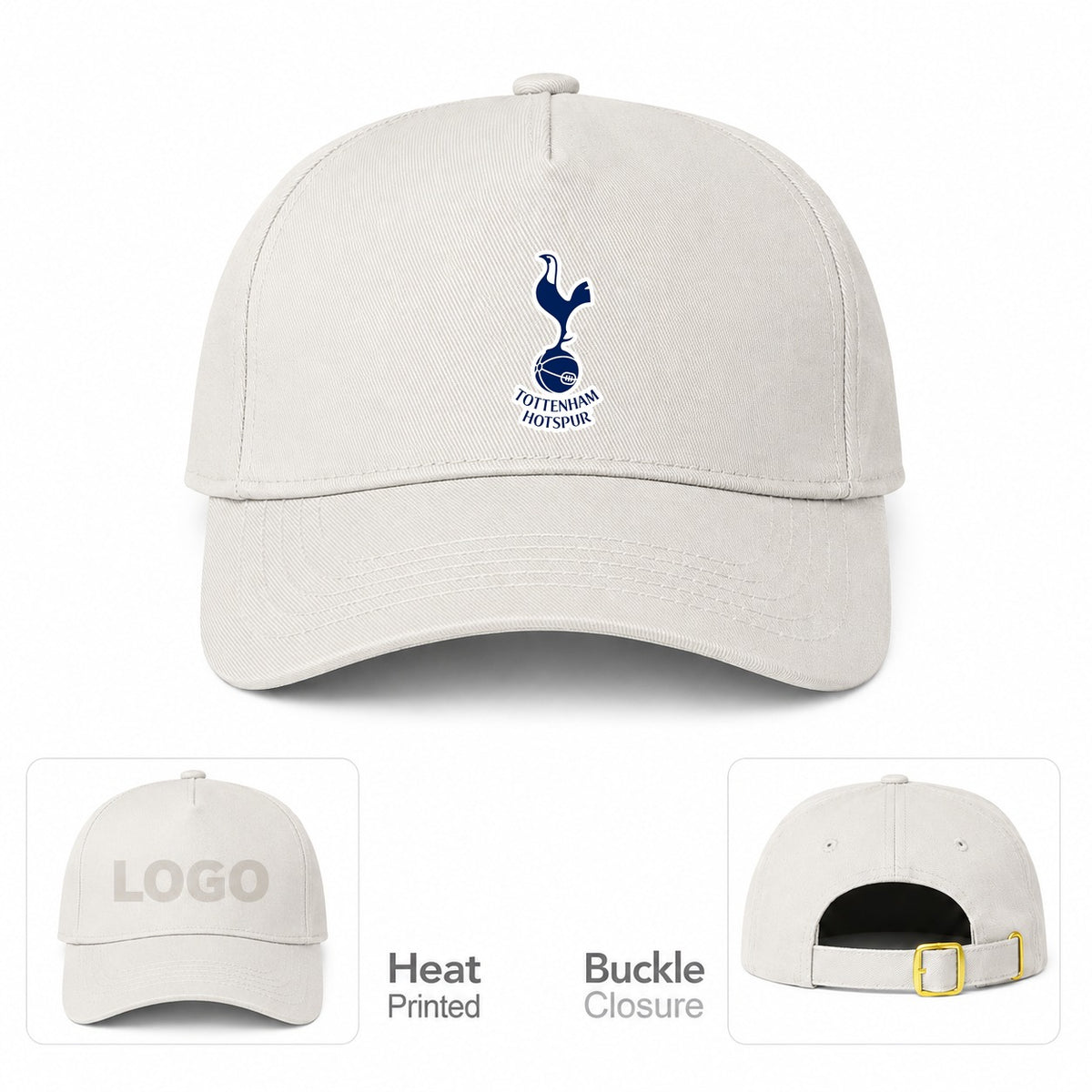 Tottenham Hotspur F.C. Dad Baseball Cap Hat - Beige