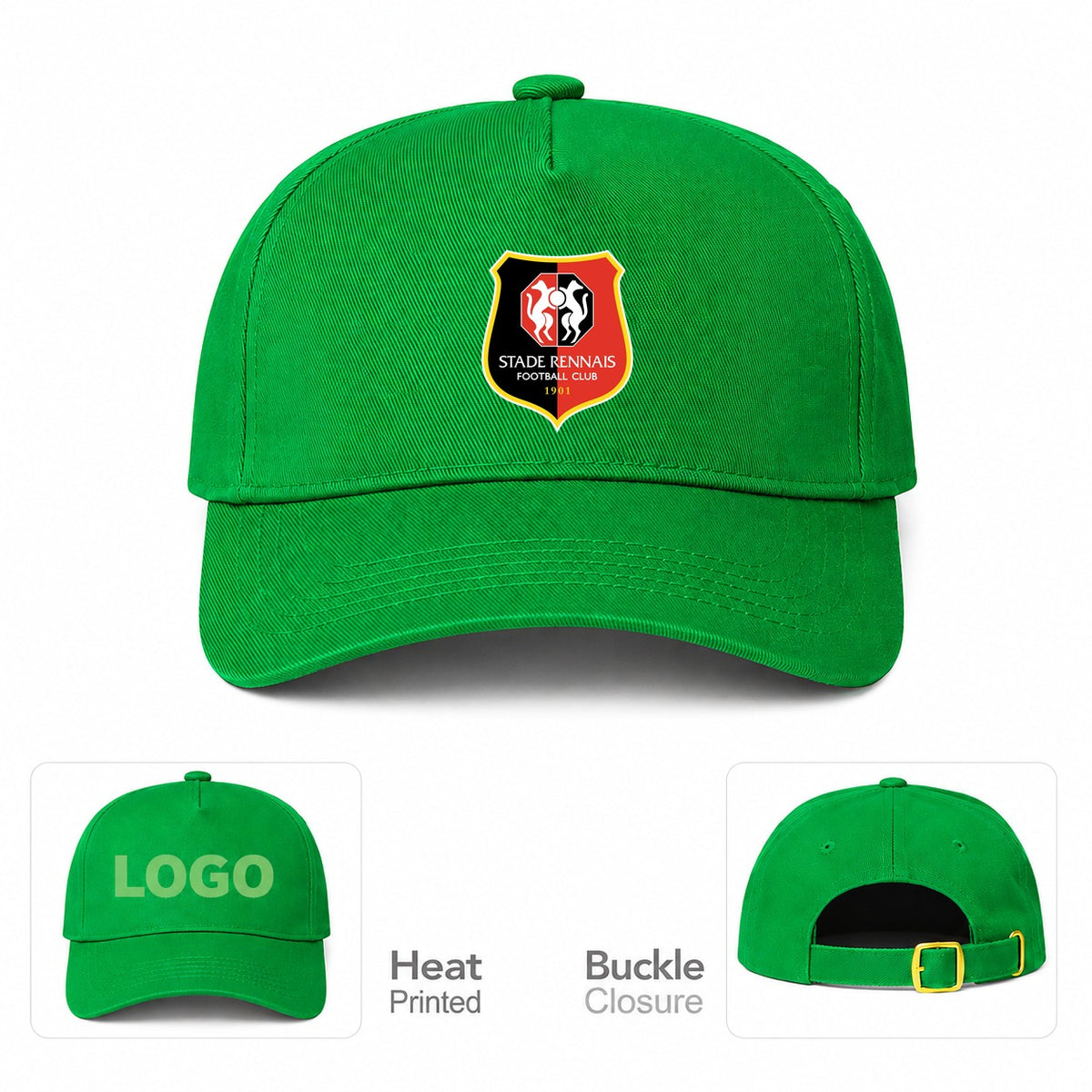 Stade Rennais FC Dad Baseball Cap Hat - Kelly Green