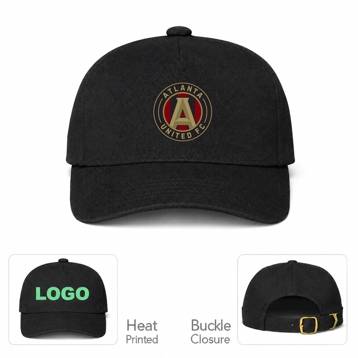 Atlanta United FC Dad Baseball Cap Hat - Black