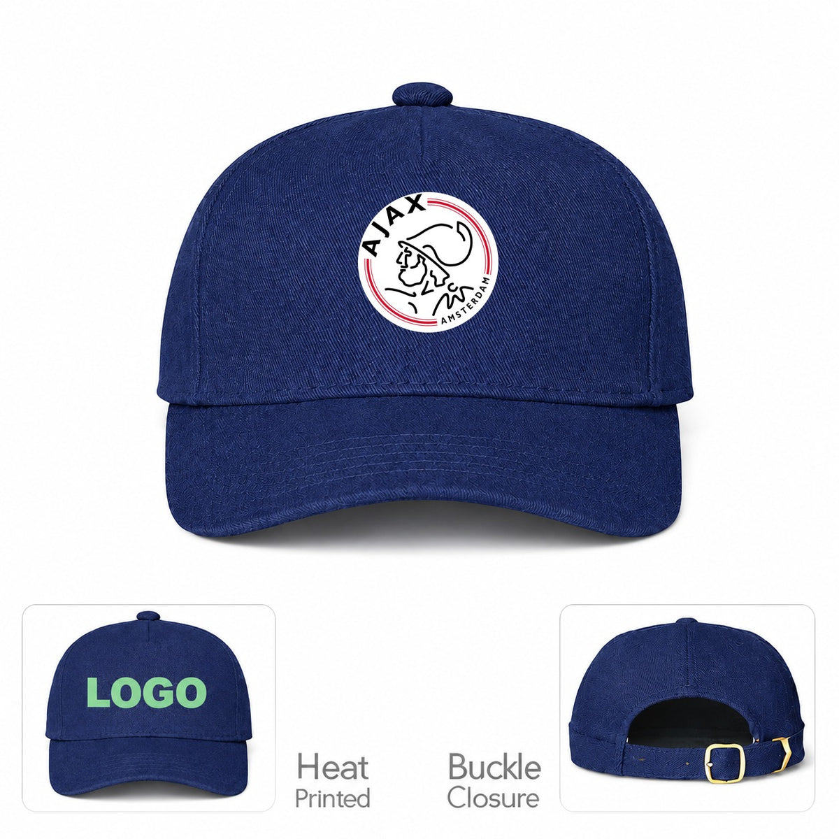 Amsterdamsche FC Ajax Dad Baseball Cap Hat - Navy