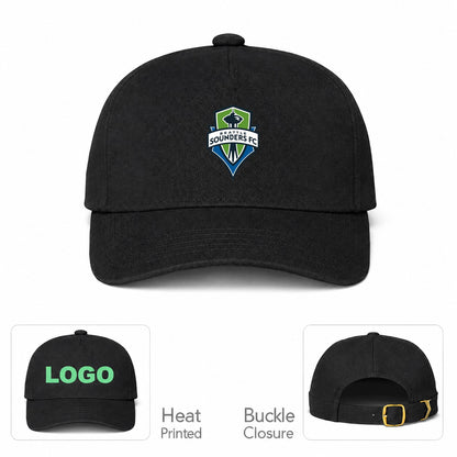 Seattle Sounders FC Dad Baseball Cap Hat - Black