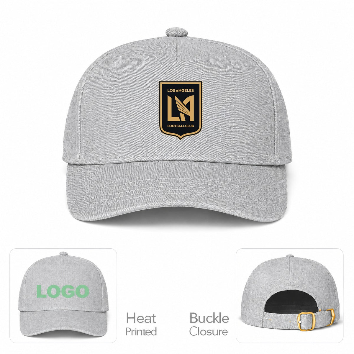 LAFC Los Angeles Football Club Dad Baseball Cap Hat - Gray