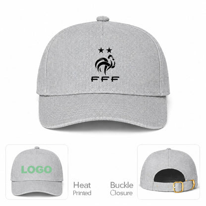 France Soccer Dad Baseball Cap Hat - Gray