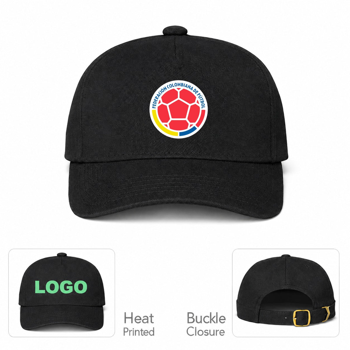 Colombia National Soccer Team  Dad Baseball Cap Hat - Black