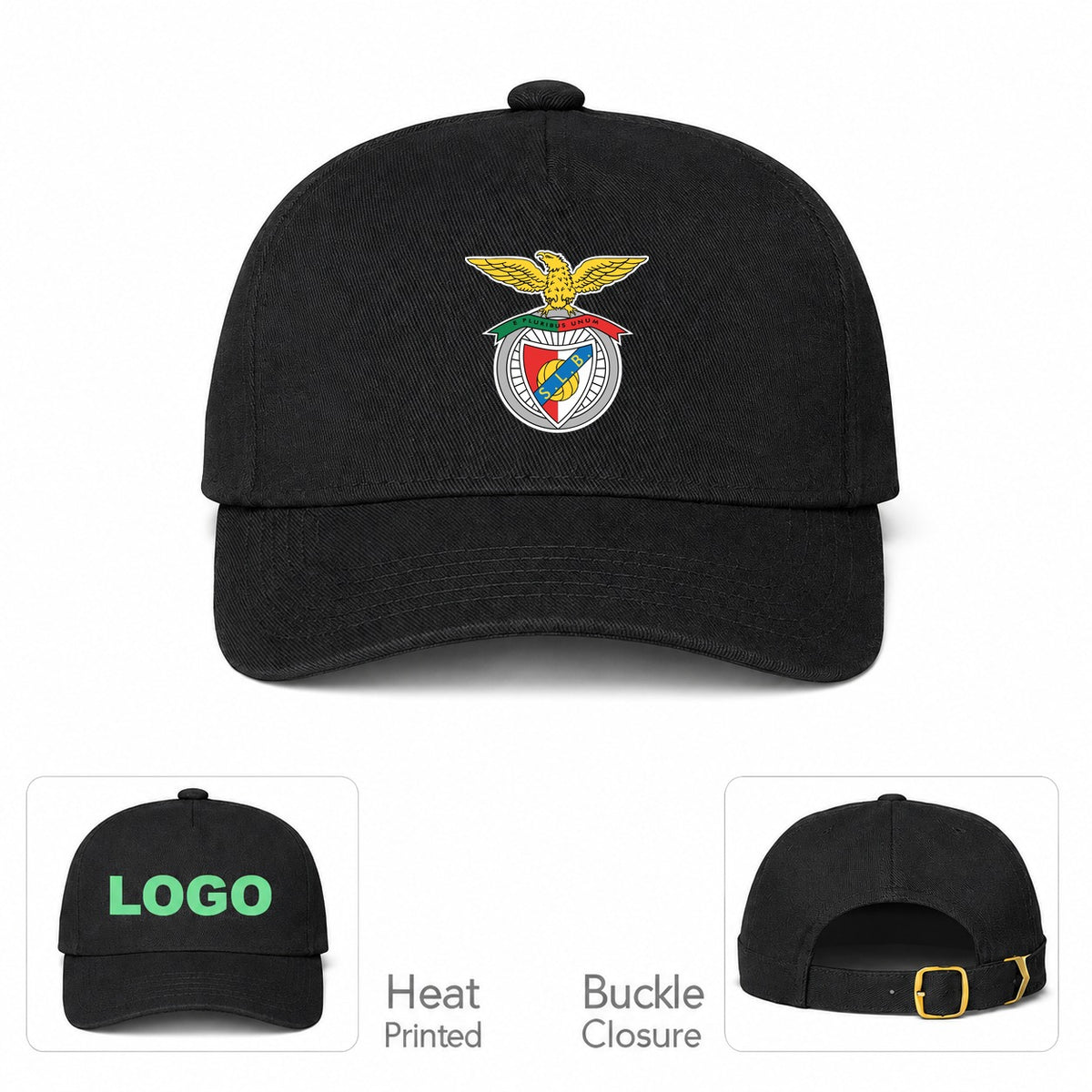 SL Benfica FC Dad Baseball Cap Hat - Black