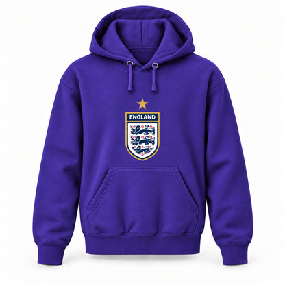 England National Soccer Team - Youth Large Hoodie (Ages 10–12) | Color: Purple