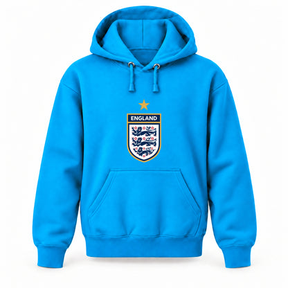 England National Soccer Team - Youth Large Hoodie (Ages 10–12) | Color: Turquoise