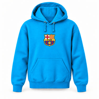 F.C. Barcelona Soccer - Youth Large Hoodie (Ages 10–12) | Color: Turquoise