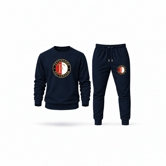 Men's Feyenoord FC Sweatshirt Joggers Set | Color: Navy | Main