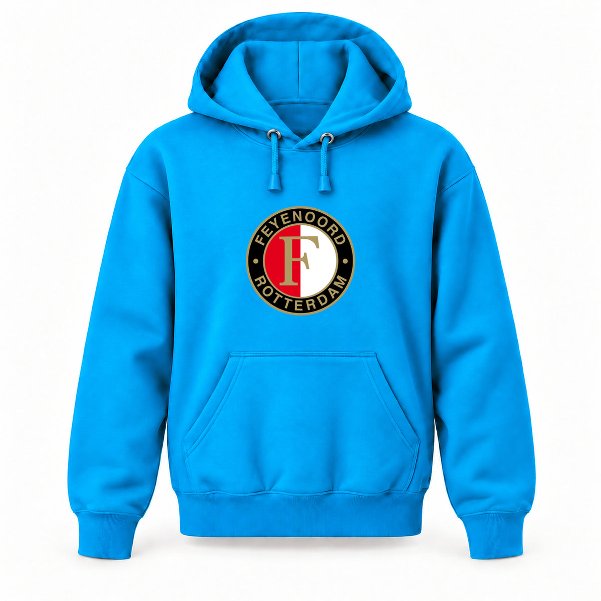Feyenoord FC - Youth Large Hoodie (Ages 10–12) | Color: Turquoise