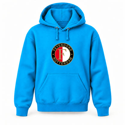 Feyenoord FC - Youth Large Hoodie (Ages 10–12) | Color: Turquoise