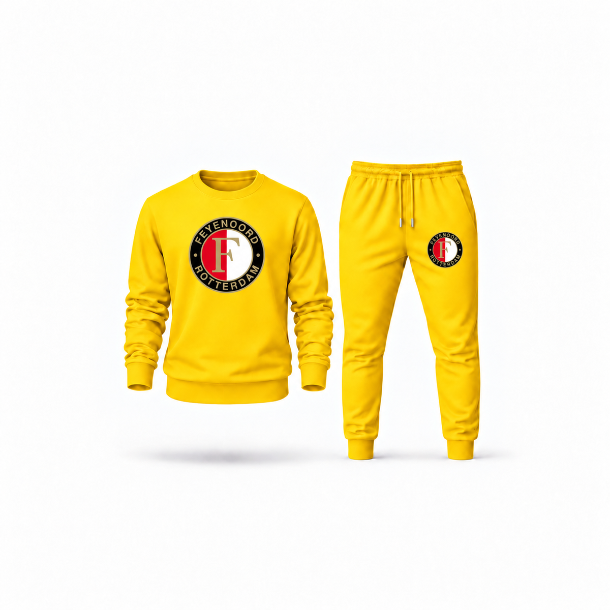 Men's Feyenoord FC Sweatshirt Joggers Set | Color: Yellow | Main