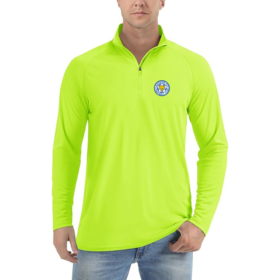 Men’s Leicester City FC - Lightweight Quarter-Zip Athletic Shirt – Long Sleeve Performance Wear