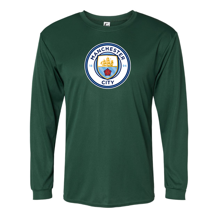 Men’s Manchester City Soccer - C2 Sport - Performance Long Sleeve T-Shirt - 5104