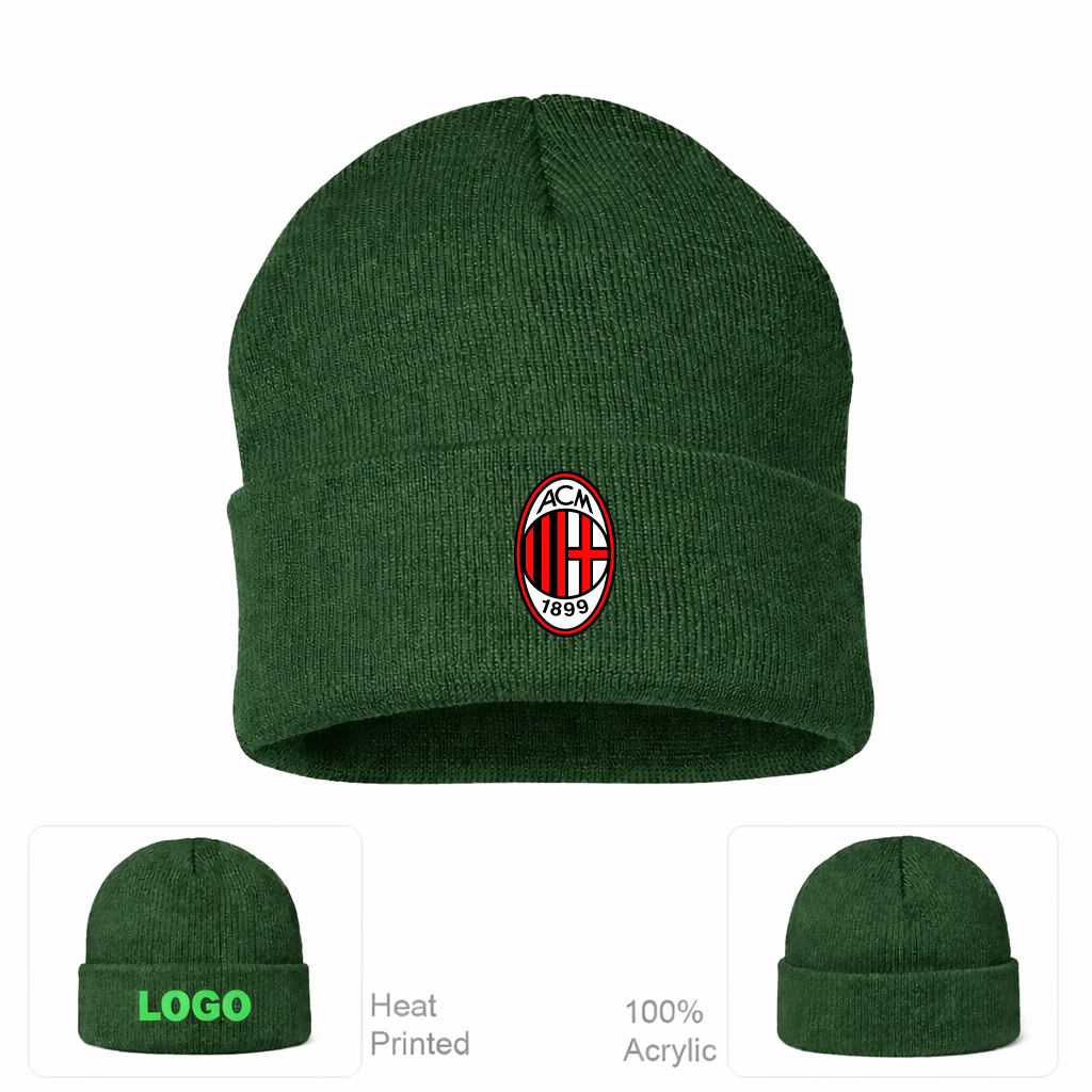 AC Milan Soccer Beanie Hat