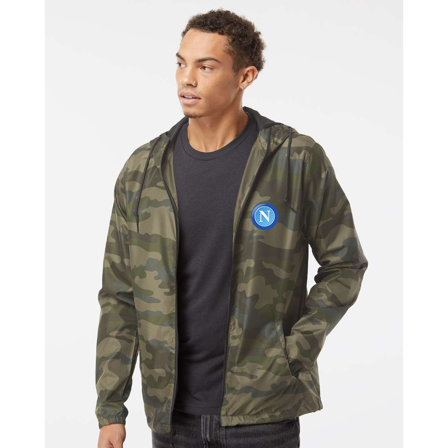 Men’s Napoli FC - Independent Trading Co. - Lightweight Windbreaker Full-Zip Jacket - EXP54LWZ