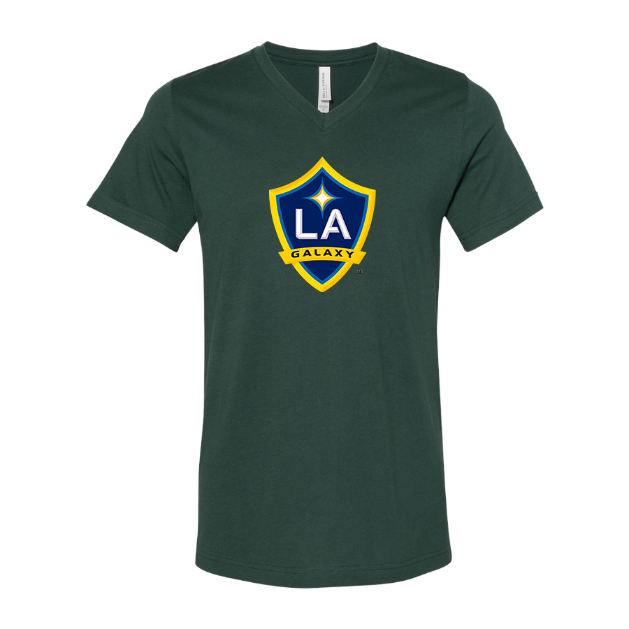 Men’s LA Galaxy FC - BELLA + CANVAS - Jersey V-Neck Tee - 3005