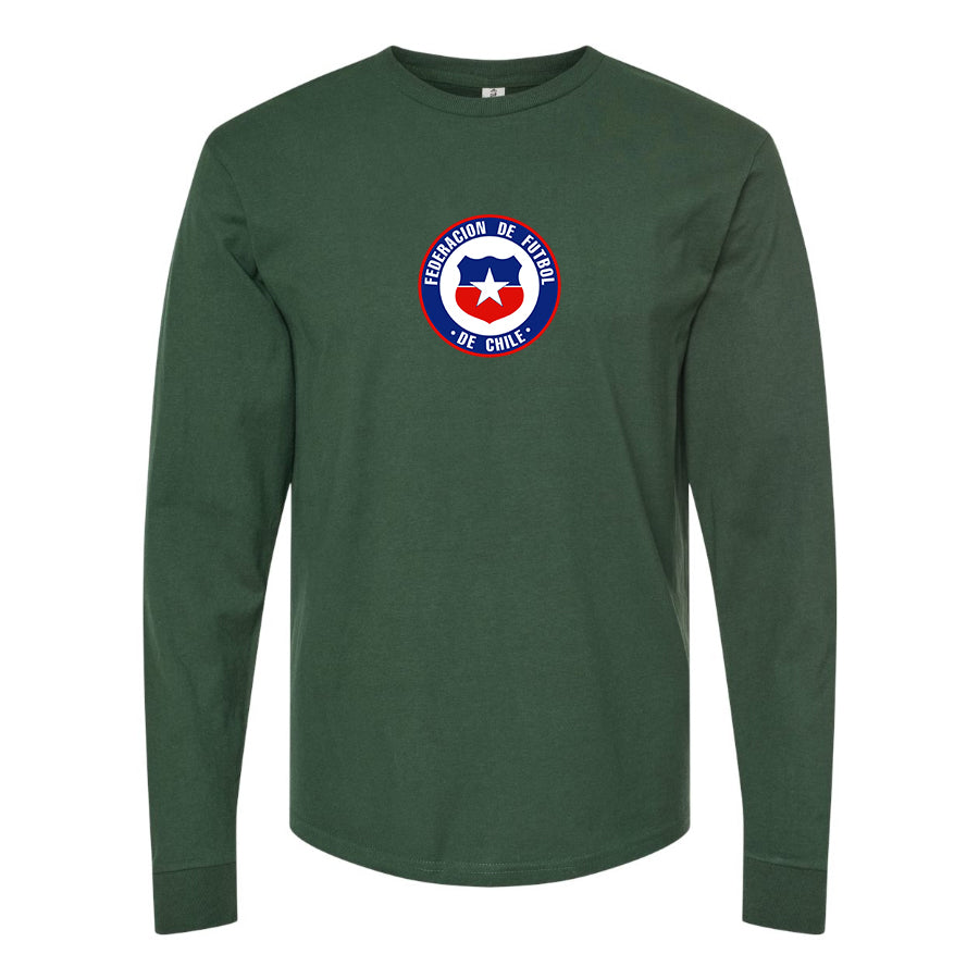 Men's Chile National Soccer Team  Long Sleeve T-Shirt