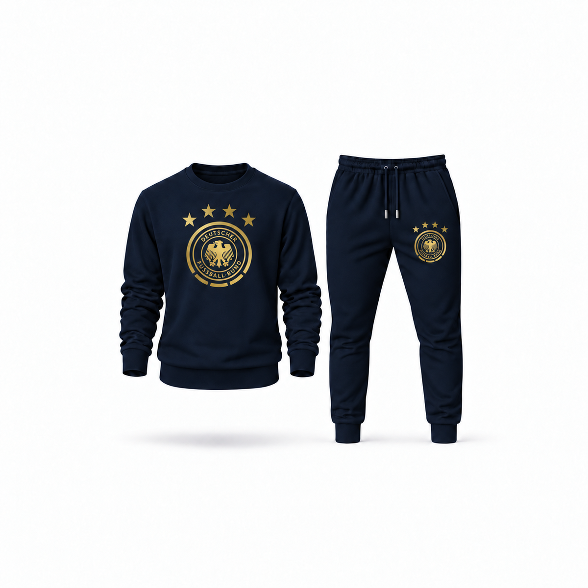 Men's Germany Soccer Sweatshirt Joggers Set | Color: Navy | Main
