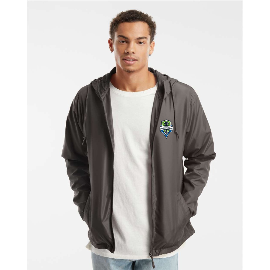 Men’s Seattle Sounders FC  - Independent Trading Co. - Lightweight Windbreaker Full-Zip Jacket - EXP54LWZ