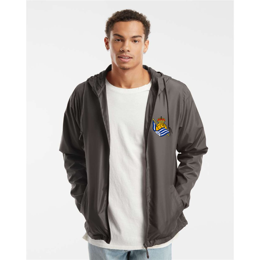 Men’s  Real Sociedad FC - Independent Trading Co. - Lightweight Windbreaker Full-Zip Jacket - EXP54LWZ